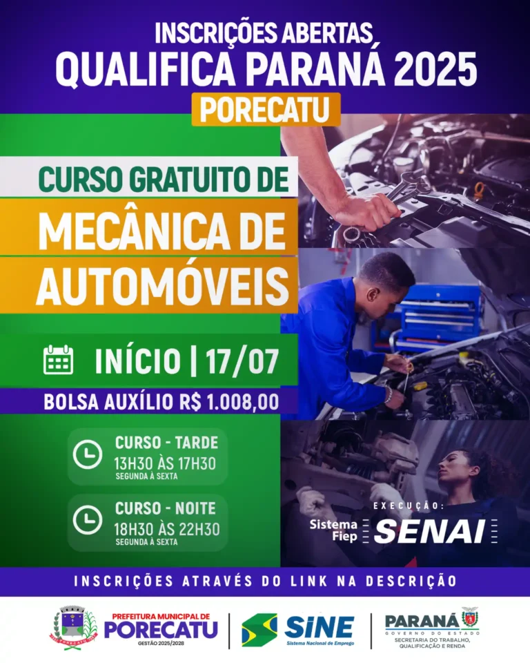 Projeto Qualifica Paraná 2025 em Porecatu