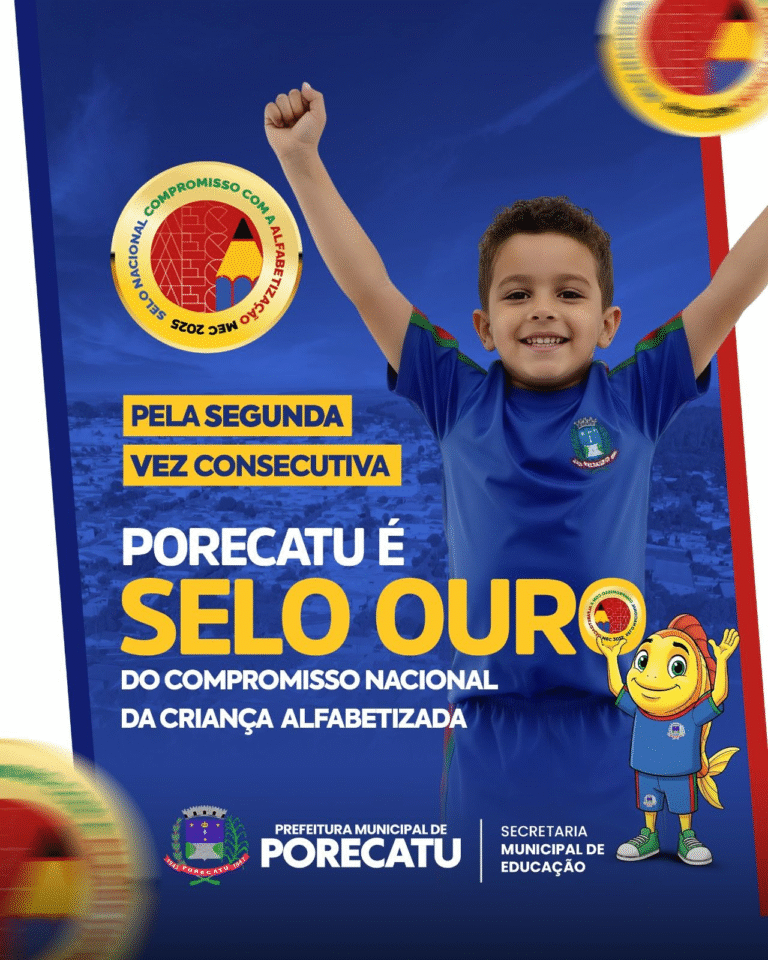 Porecatu recebe Selo Ouro do Compromisso Nacional da Criança Alfabetizada