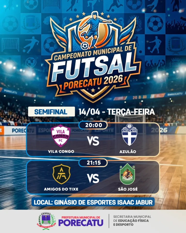 Campeonato Municipal de Futsal – Porecatu 2026