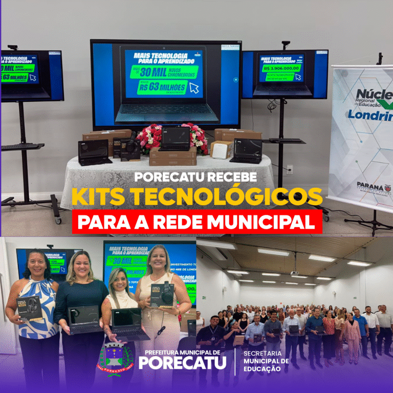 Porecatu Recebe Kits Tecnológicos para a Rede Municipal