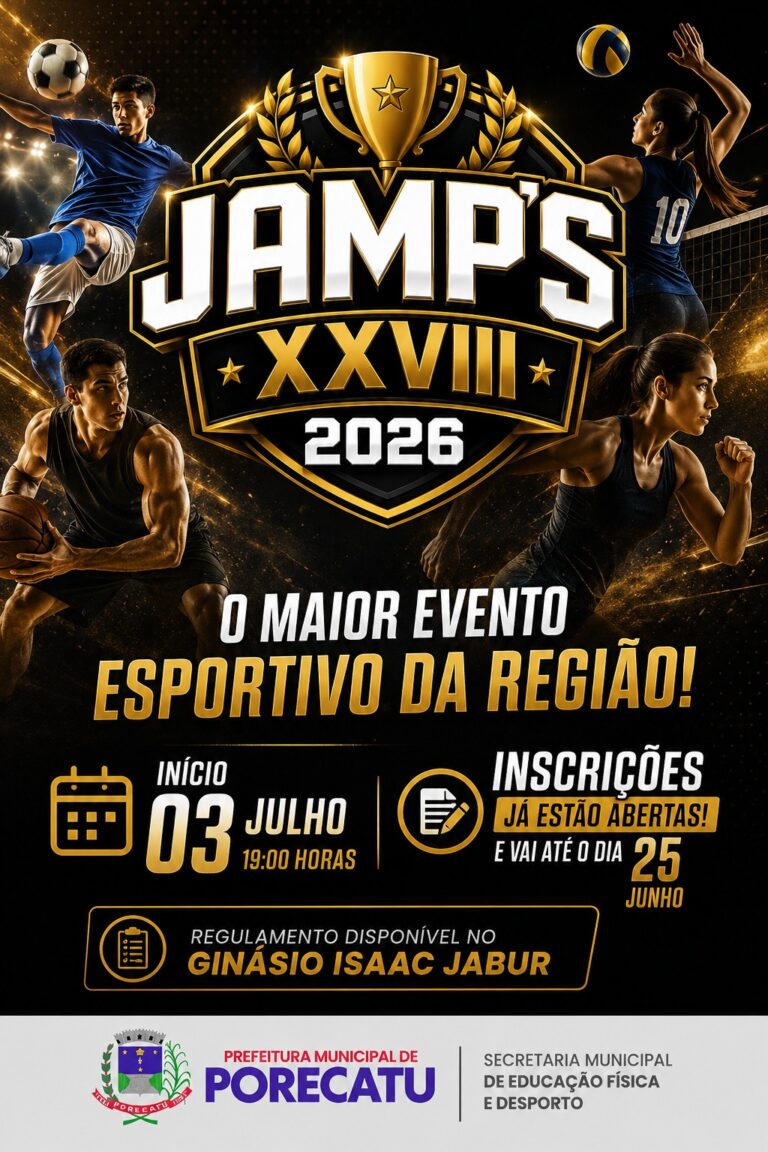 JAMP’S 2026 – Jogos Abertos Municipais de Porecatu