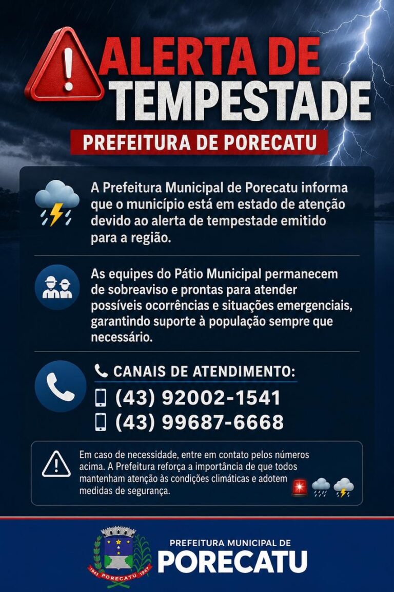 ⚠️ ALERTA DE TEMPESTADE
